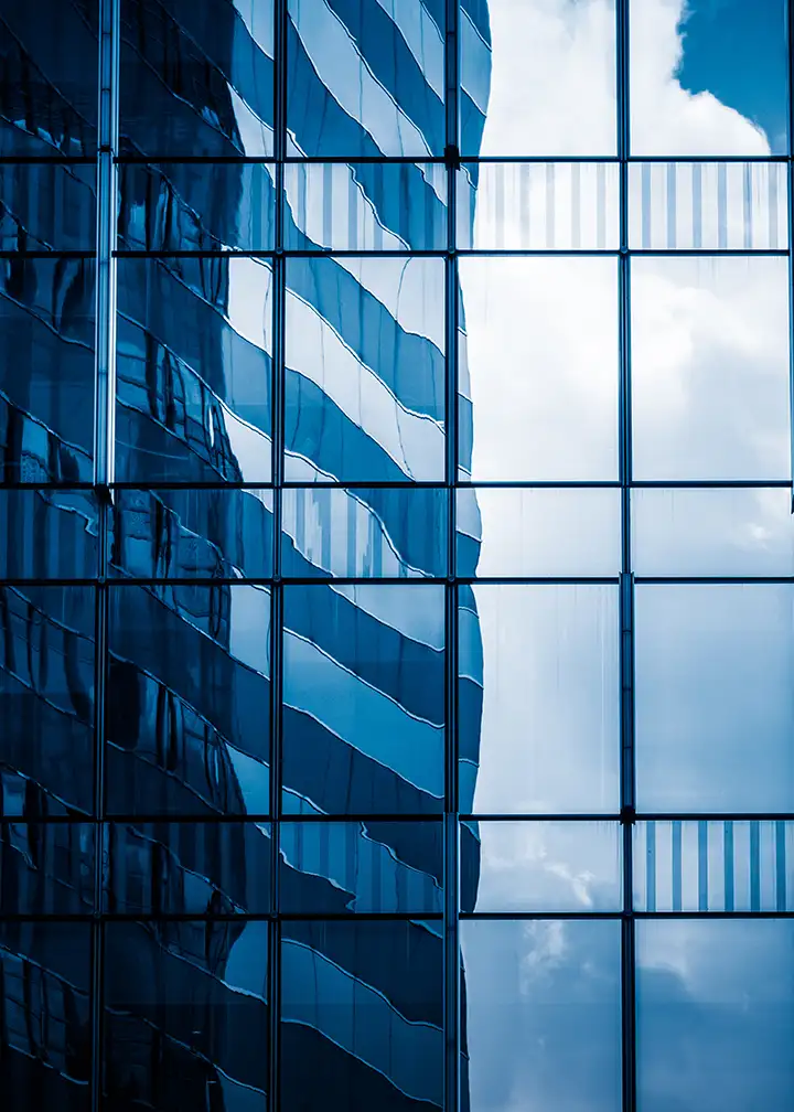 Fassade Stahlbau Glas