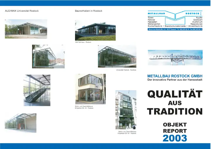 Bauvorhaben 2003